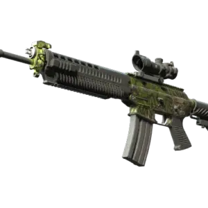 SG 553 | Lush Ruins (Battle-Scarred)