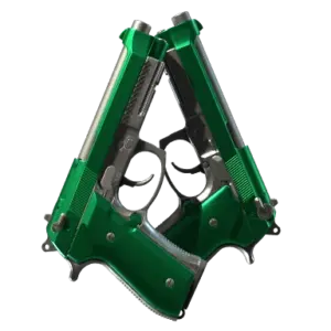 Dual Berettas | Emerald (Minimal Wear)