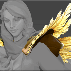 Inscribed Featherfall Spaulders
