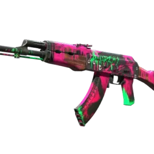 StatTrak™ AK-47 | Neon Revolution (Well-Worn)