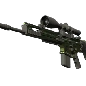 StatTrak™ SCAR-20 | Green Marine (Well-Worn)