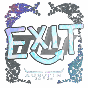 Sticker | exit (Holo) | Austin 2025