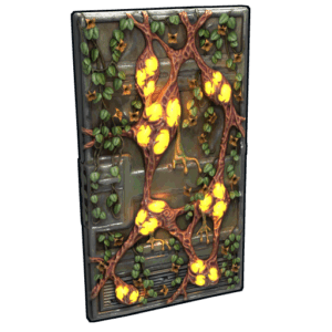 Plague Metal Door