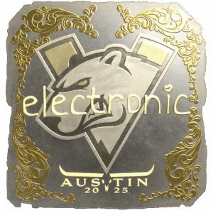 Sticker | electronic (Gold) | Austin 2025