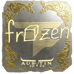 Sticker | frozen (Gold) | Austin 2025