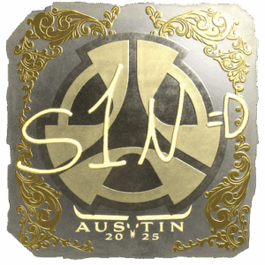 Sticker | s1n (Gold) | Austin 2025