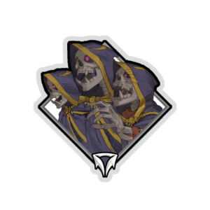 Gold Crownfall Sticker - Skeletons