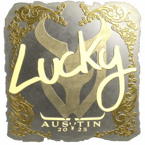 Sticker | Lucky (Gold) | Austin 2025