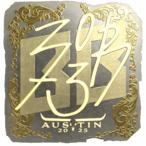 Sticker | zorte (Gold) | Austin 2025