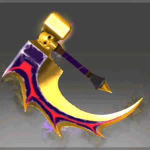 Golden Offhand Basher of Mage Skulls