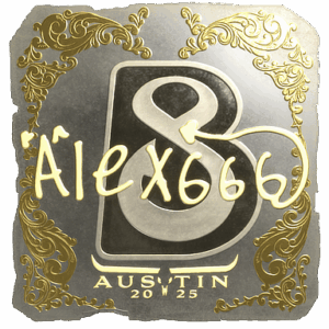 Sticker | alex666 (Gold) | Austin 2025