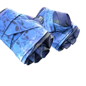 ★ Hand Wraps | Cobalt Skulls (Battle-Scarred)