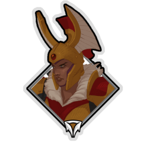 Gold Crownfall Sticker - Legion Commander