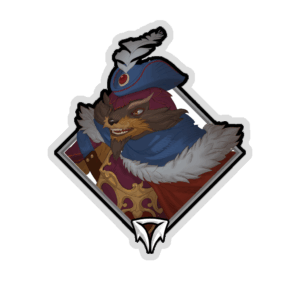 Gold Crownfall Sticker - Pangolier
