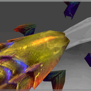 Inscribed Nacreous Stag Tail