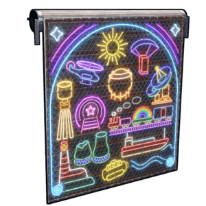 Neon Vibes Garage Door