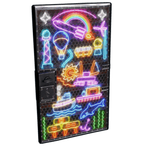 Neon Vibes Sheet Metal Door