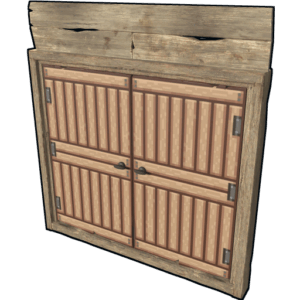 Pixel Wooden Double Door