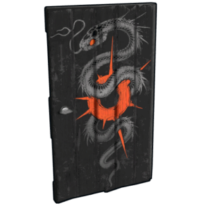 Serpent Lightkeeper Wooden Door