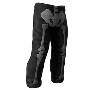 Skeleton Costume Burlap Pants