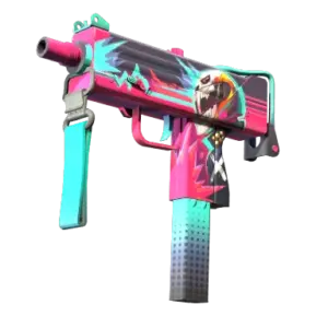 StatTrak™ MAC-10 | Neon Rider (Minimal Wear)
