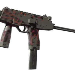 StatTrak™ MP9 | Ruby Poison Dart (Battle-Scarred)