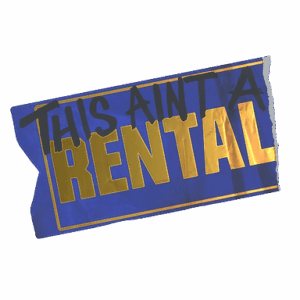 Sticker | Ain't A Rental (Foil)