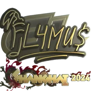 Sticker | FL4MUS (Gold) | Shanghai 2024