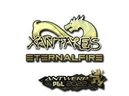 Sticker | XANTARES (Gold) | Antwerp 2022
