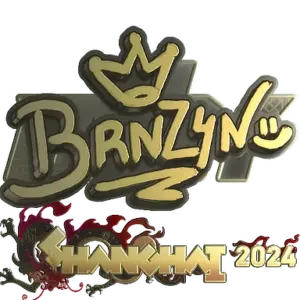 Sticker | brnz4n (Gold) | Shanghai 2024