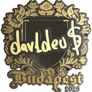 Sticker | dav1deuS (Gold) | Budapest 2025