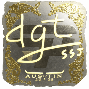 Sticker | dgt (Gold) | Austin 2025