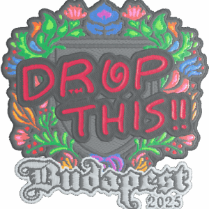 Sticker | drop (Embroidered) | Budapest 2025