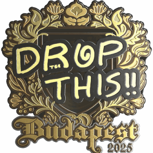 Sticker | drop (Gold) | Budapest 2025