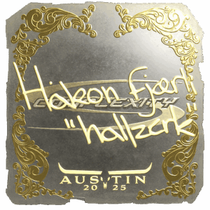Sticker | hallzerk (Gold) | Austin 2025