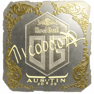 Sticker | nicoodoz (Gold) | Austin 2025