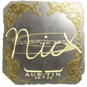 Sticker | nicx (Gold) | Austin 2025