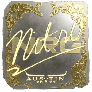 Sticker | nitr0 (Gold) | Austin 2025