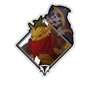 Gold Crownfall Sticker - Gondar (Skeleton)