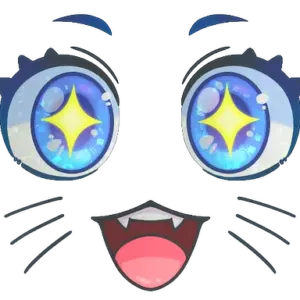 Sticker | Kawaii Eyes (Glitter)