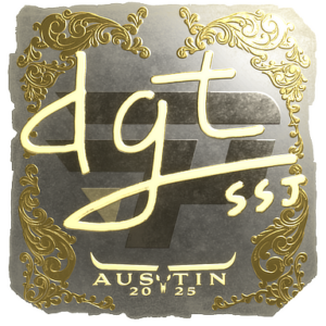Sticker | dgt (Gold) | Austin 2025