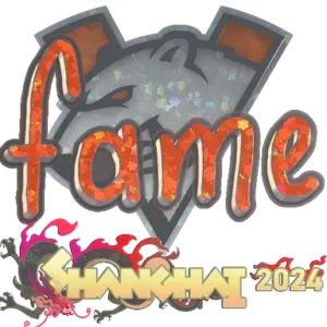 Sticker | fame (Glitter) | Shanghai 2024