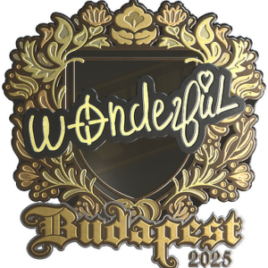 Sticker | w0nderful (Gold) | Budapest 2025