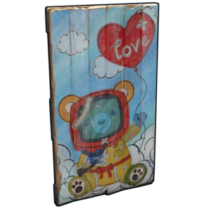Teddy Love Wooden Door