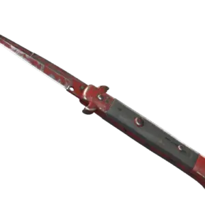 ★ StatTrak™ Stiletto Knife | Crimson Web (Battle-Scarred)