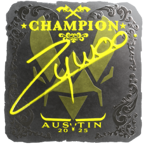 Sticker | ZywOo (Foil, Champion) | Austin 2025