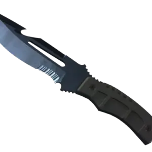 ★ StatTrak™ Survival Knife | Blue Steel (Well-Worn)