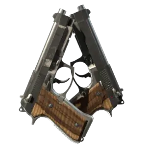 Dual Berettas | Black Limba (Well-Worn)