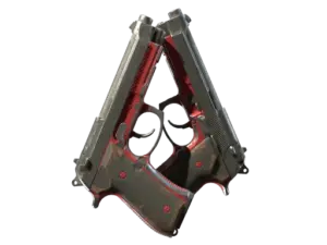 Dual Berettas | Panther (Battle-Scarred)