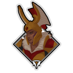 Gold Crownfall Sticker - Legion Commander